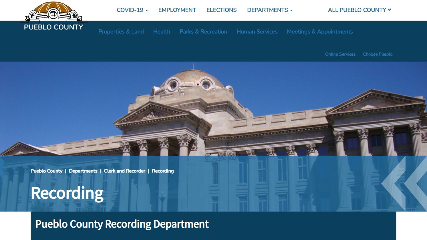 Recording | Pueblo County